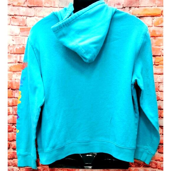 Looney Tunes Hoodie Women Medium Blue Tweety Bird That's All Folks Graphic Print - Picture 2 of 6